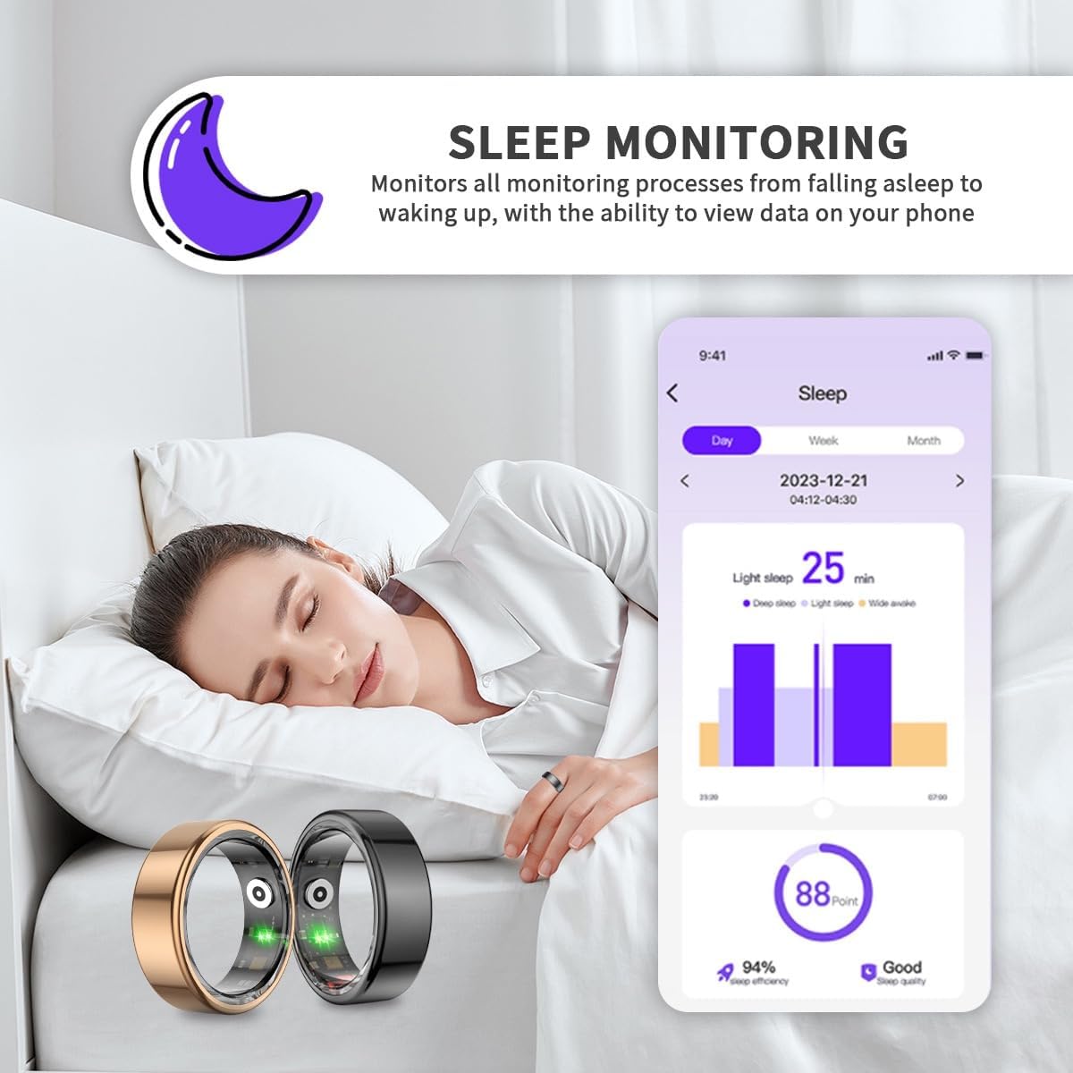 Omalex Smart Ring – Smart Health & Sleep Tracker