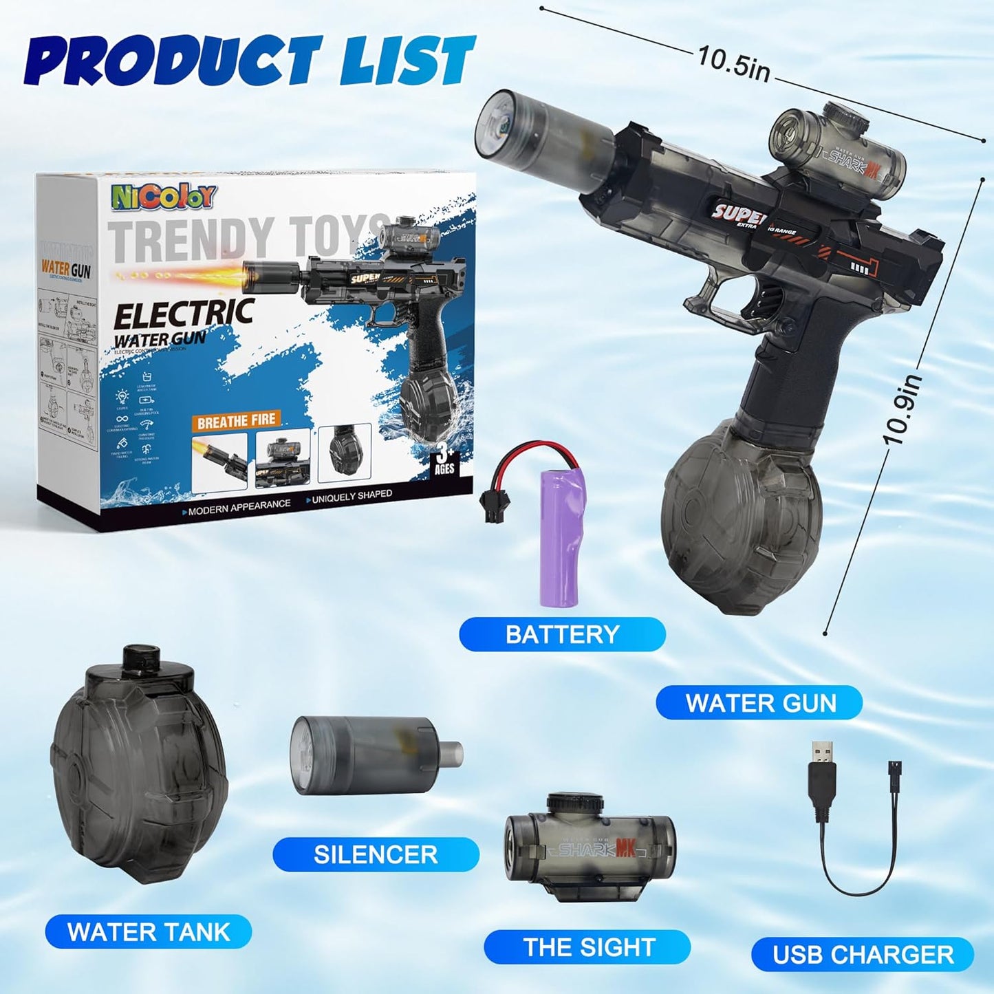 SuperSplash™ LED Water Blaster Pro