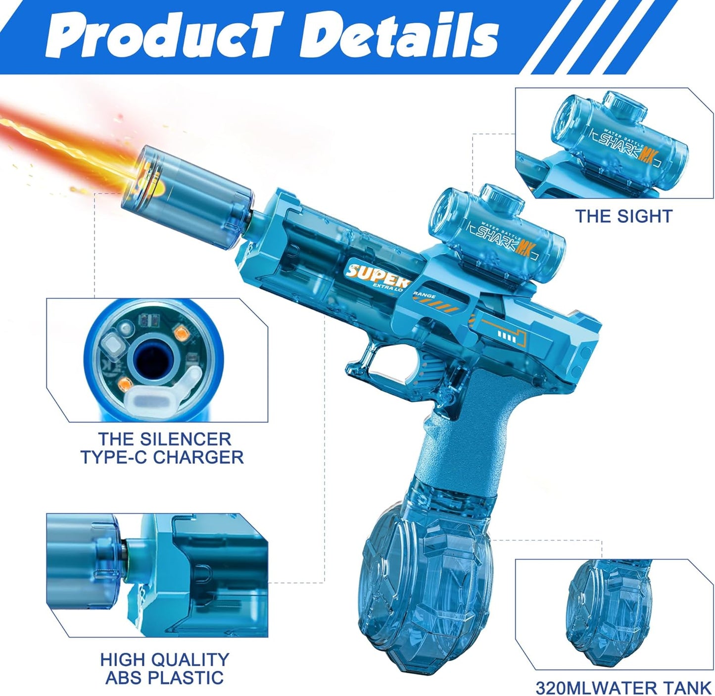 SuperSplash™ LED Water Blaster Pro