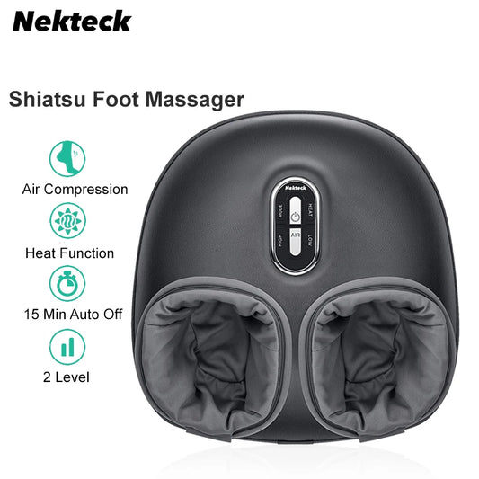 Nekteck Air Compression Pain Relief Heated Foot Massager