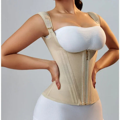 Body Shaper Adjustable Double Compression Waist Trainer