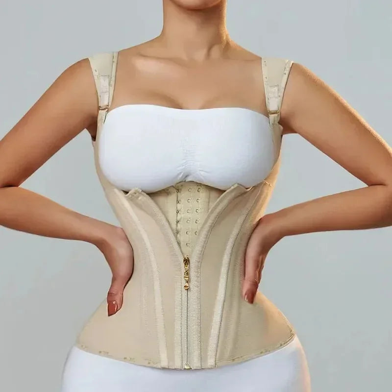 Body Shaper Adjustable Double Compression Waist Trainer
