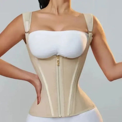 Body Shaper Adjustable Double Compression Waist Trainer