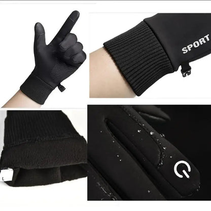 Winter Waterproof Sport Touch Screen Fleece Gloves