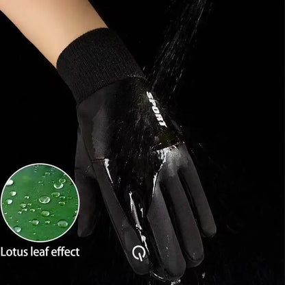 Winter Waterproof Sport Touch Screen Fleece Gloves