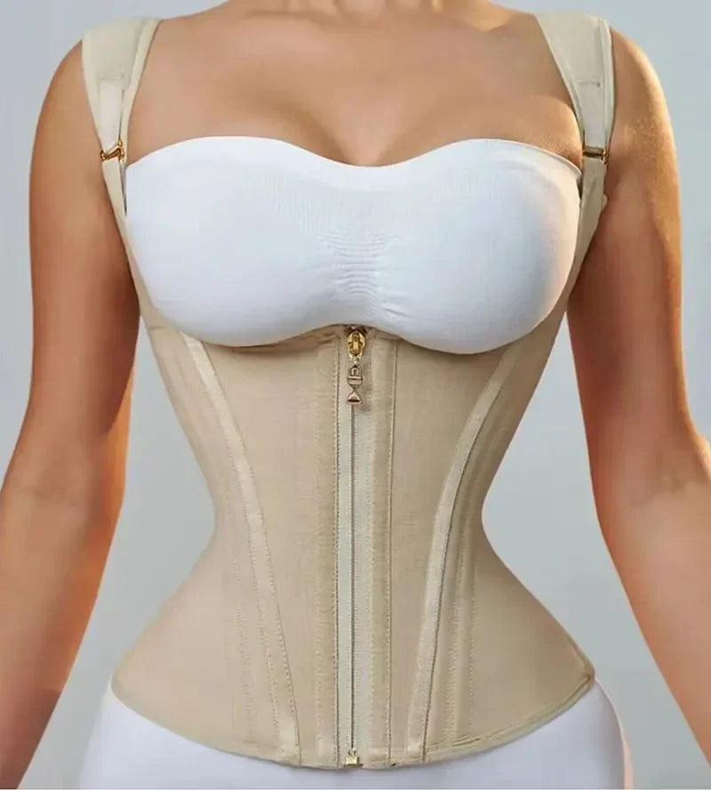 Body Shaper Adjustable Double Compression Waist Trainer