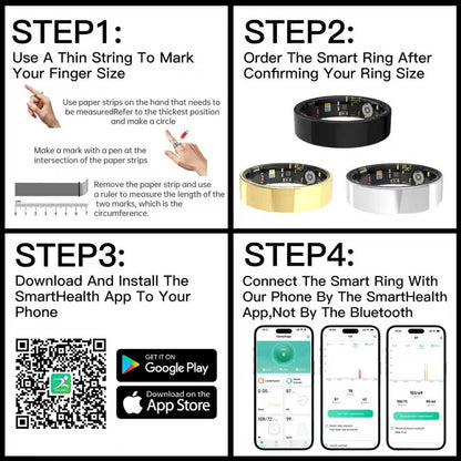Omalex Smart Ring – Smart Health & Sleep Tracker
